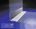 Profil rohový LK 100 2,5m PVC s tkaninou Vertex