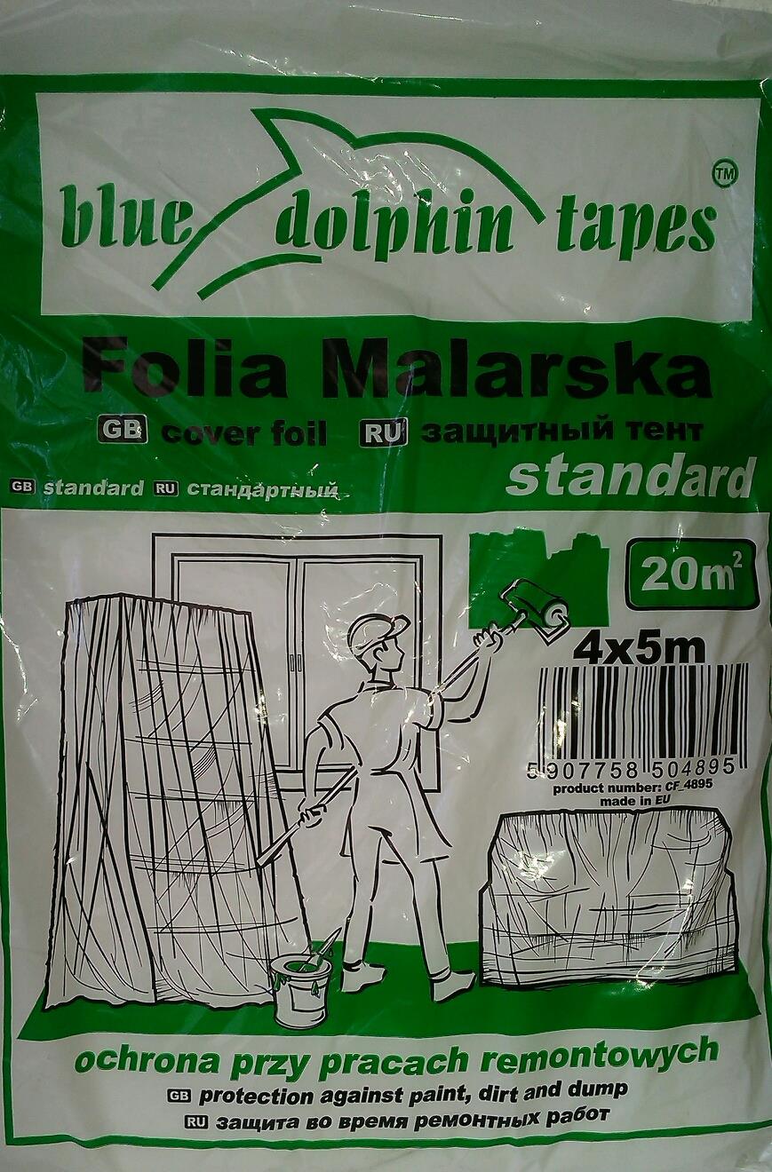 Zakrývací folie STANDARD 4m x 5m CF 04895 DOLPHIN bal.50ks